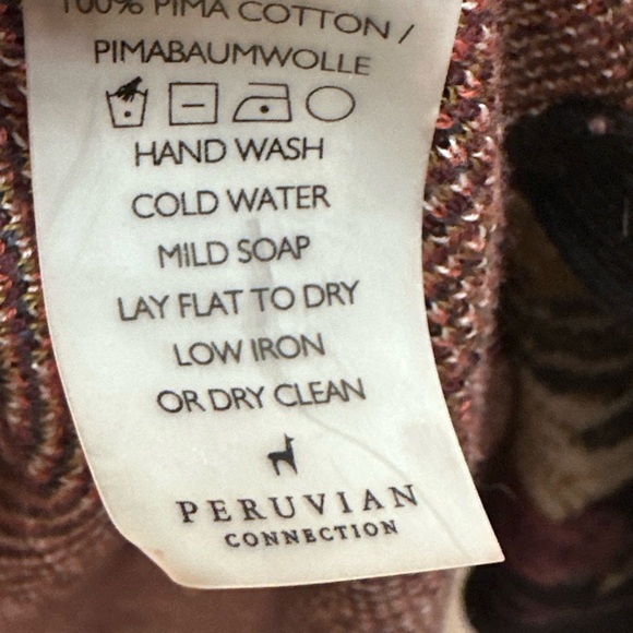 Peruvian Connection Multicolor Knit Sweater size medium - Picture 5 of 5